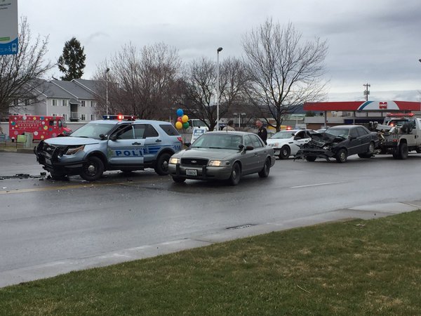 Car Hits Spokane Valley PD Vehicle | Krem.com